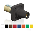 Leviton Female Receptacle, Ylw, 2/0-4/0, Taper Nose 16R22-UY